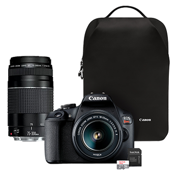 Canon EOS Rebel T7 Dual Lens DSLR Camera Bundle