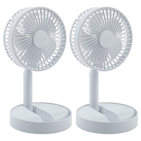 Bell + Howell Set of 2 Foldaway Collapsible Fans