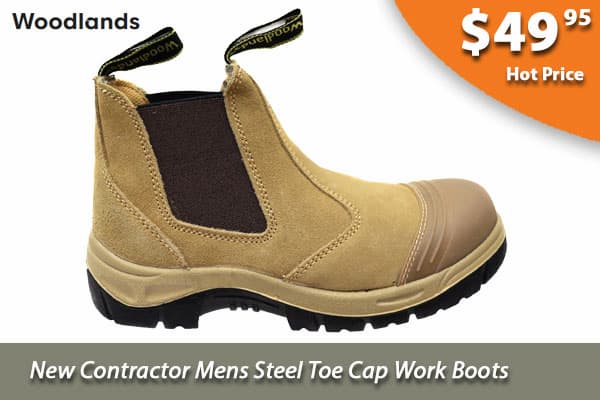 Woodlands New Contractor Mens Steel Toe Cap Work Boots