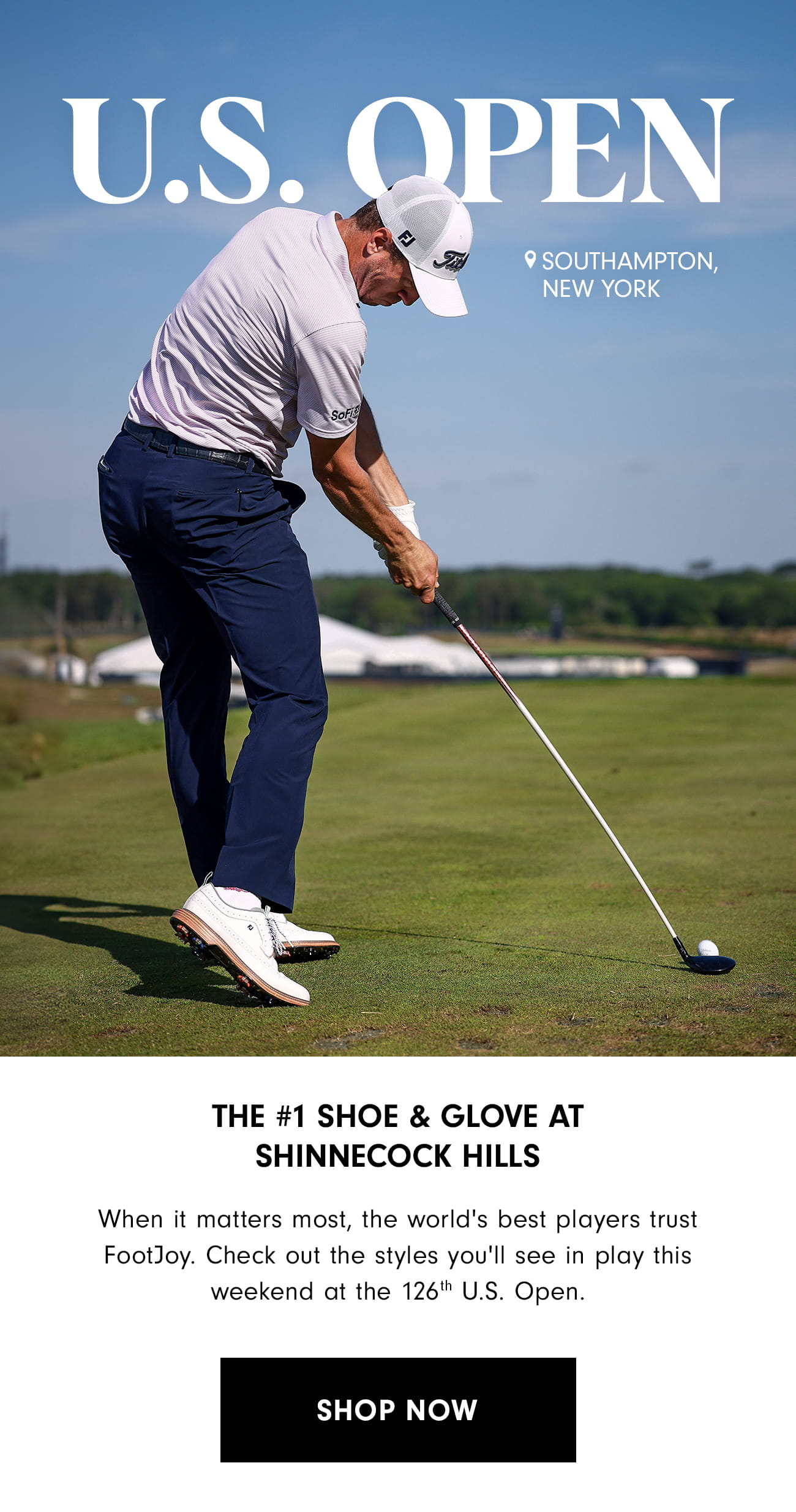 The #1 Shoe & Glove at the U.S. Open