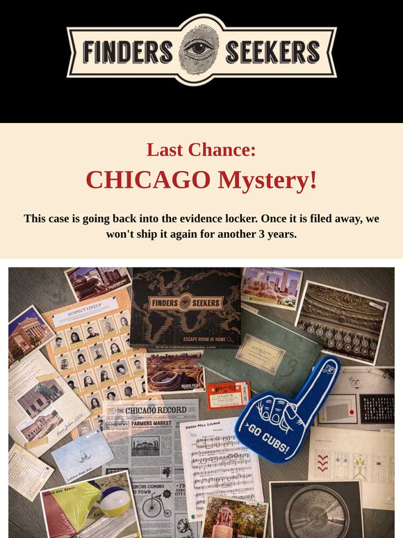 Last Chance to Order Chicago Mystery! 🏙️
