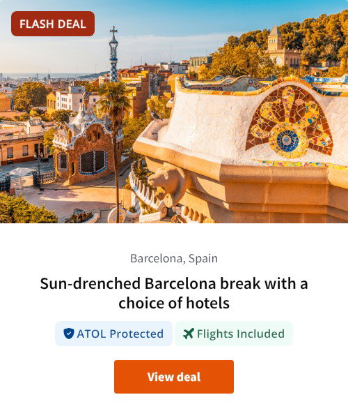 Sun-drenched Barcelona break with a choice of hotels