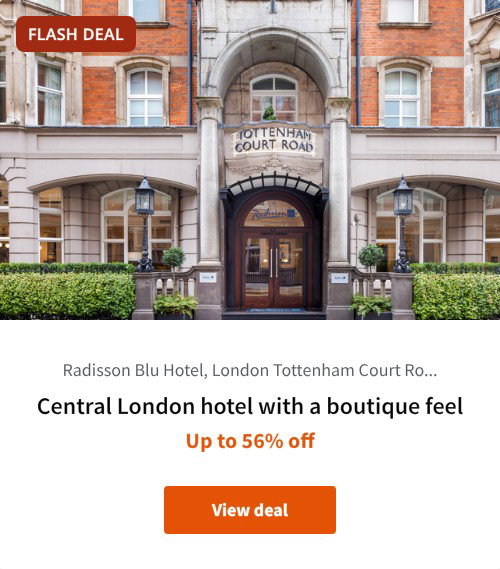 Central London hotel with a boutique feel