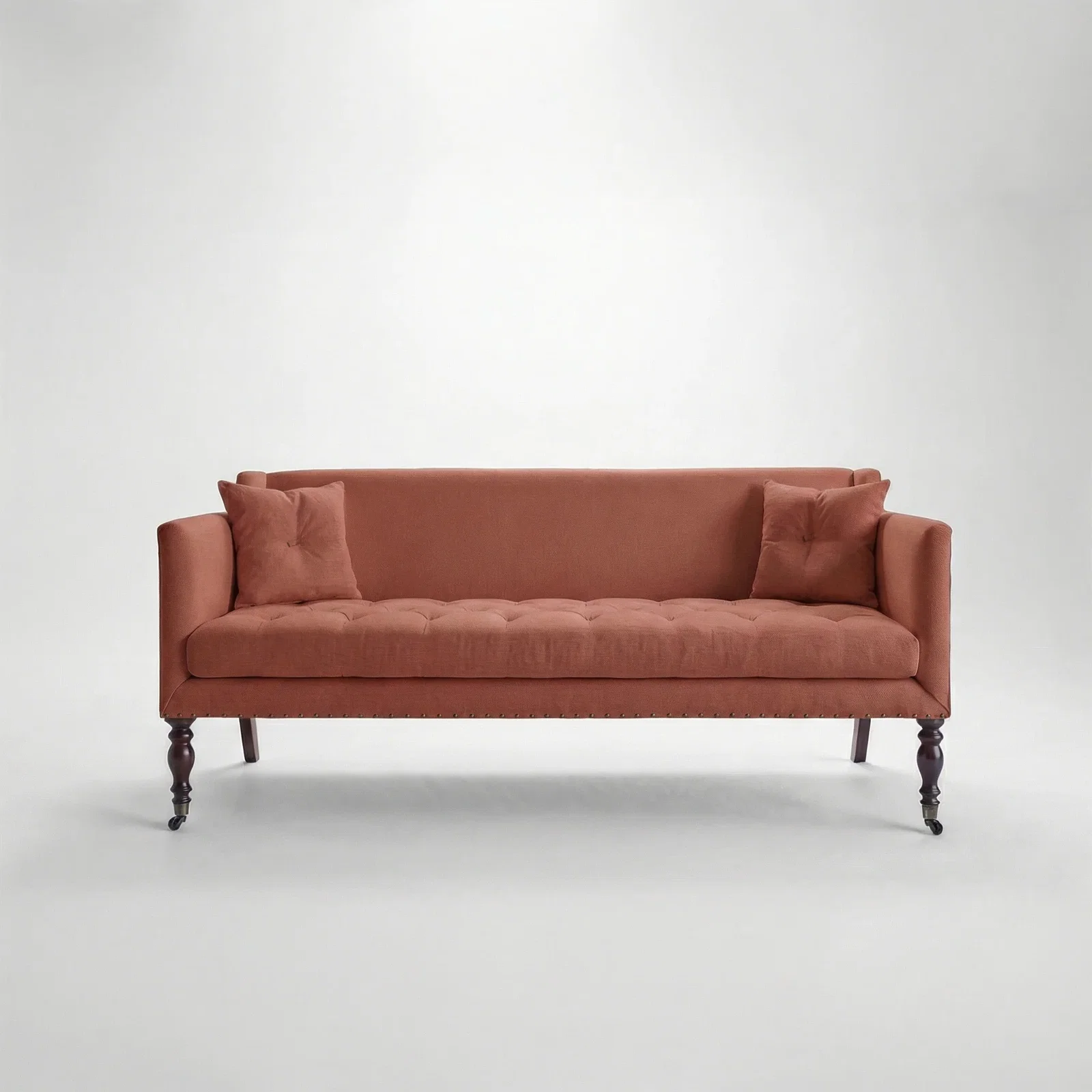 Sophia 3-Seater Sofa in Cotton Linen Marigold