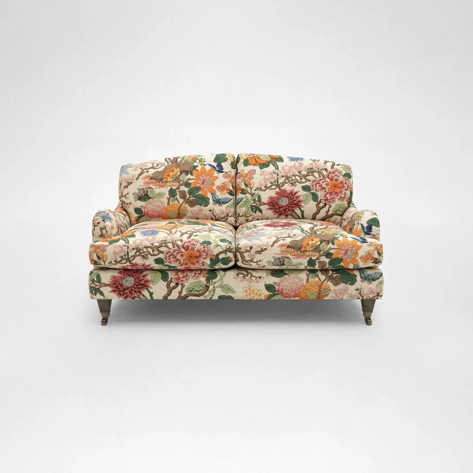 Isobel 2-Seater Sofa in Magnolia Cream Blue