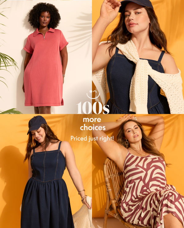 Dresses starting at $35
