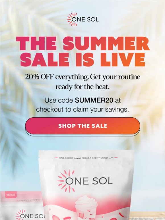 20% OFF SITEWIDE 🛍️