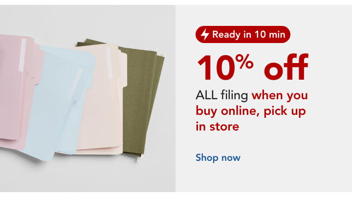 10% off filing when you buy online, pick up in store