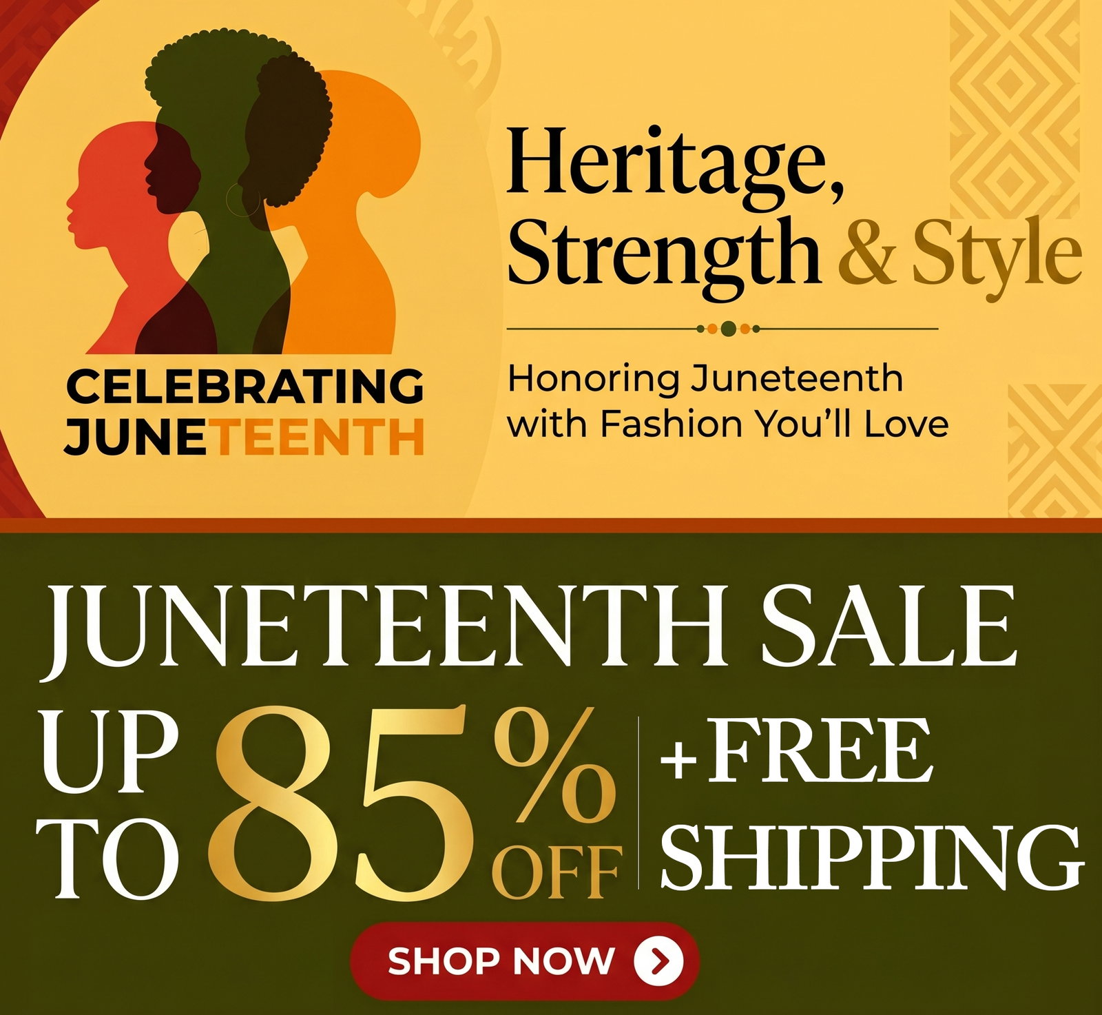 Early Juneteenth Sale Up to 85% Off + Free Shipping