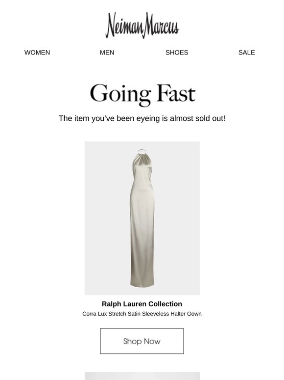 Almost sold out! Get your Ralph Lauren Collection item & more now