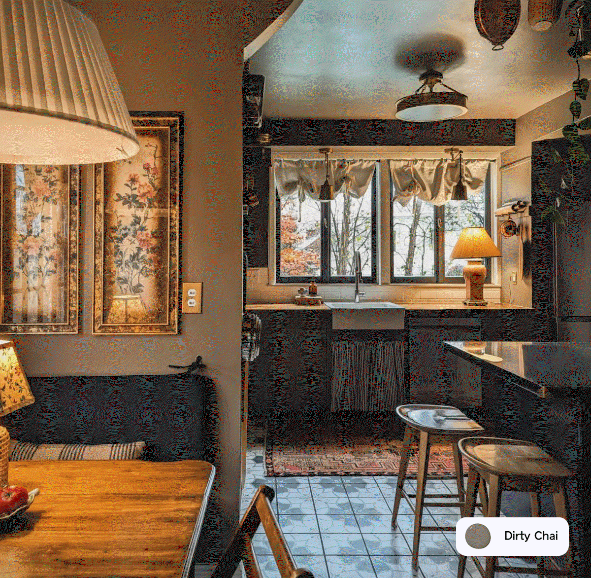 Gif of Clare painted spaces featuring Dirty Chai and Coffee Date