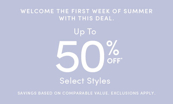 Up to 50% off