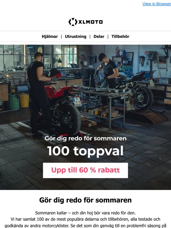 Nu börjar sommaren – våra 100 bästa val för din hoj