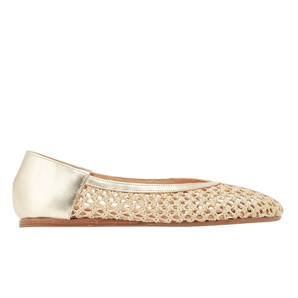 Image of Aeropi Ballet Flat Nat/Platinum