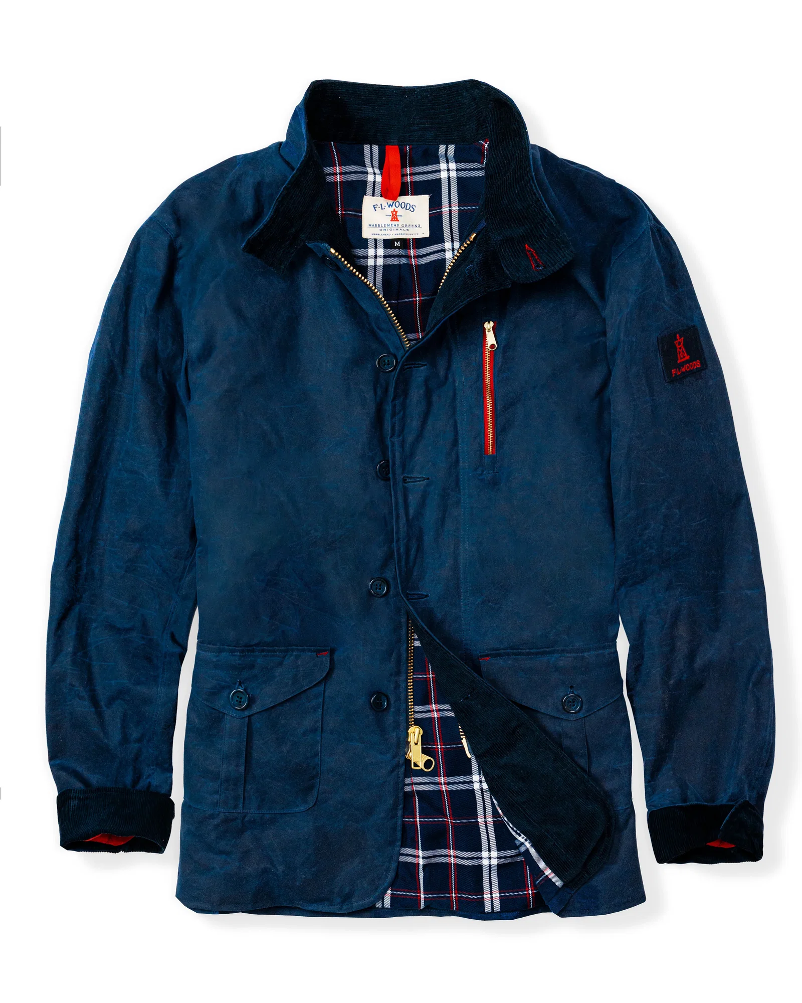Image of KJP X F.L. Woods Mariner's Waxed Jacket
