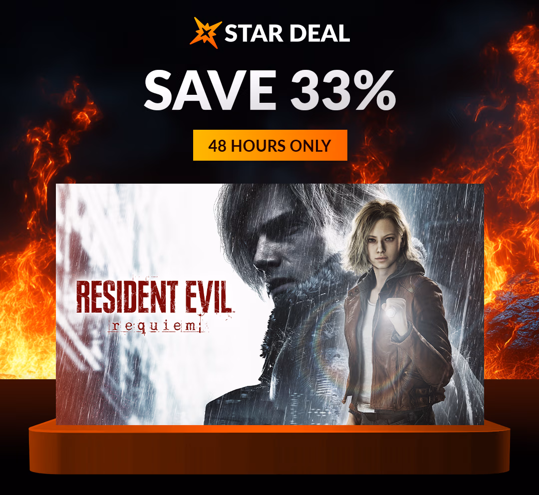Star Deal: Red Hot Sale - Resident Evil Requiem. Save 33% for the next 48 hours only!
