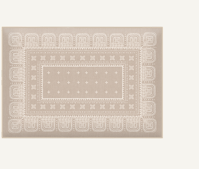 Beatrice Natural & Ivory Bath Mat