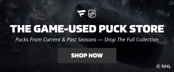 Game-used puck store from current and past seasons. Click here to bid.