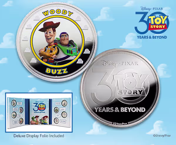 Don't miss the gleam of colorful, sculpted 30th Anniversary proofs plated in 99.9-percent silver.