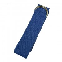 Cintura per Yoga con Anello a D In Cotone Azzurro