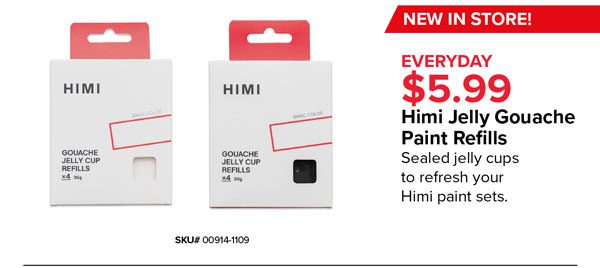 Himi Jelly Gouache Paint Refills Everyday $5.99