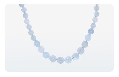 Dreamy Blue Aquamarine With London Blue Topaz 18K Yellow Gold Over Silver Beaded Necklace 0.55ctw