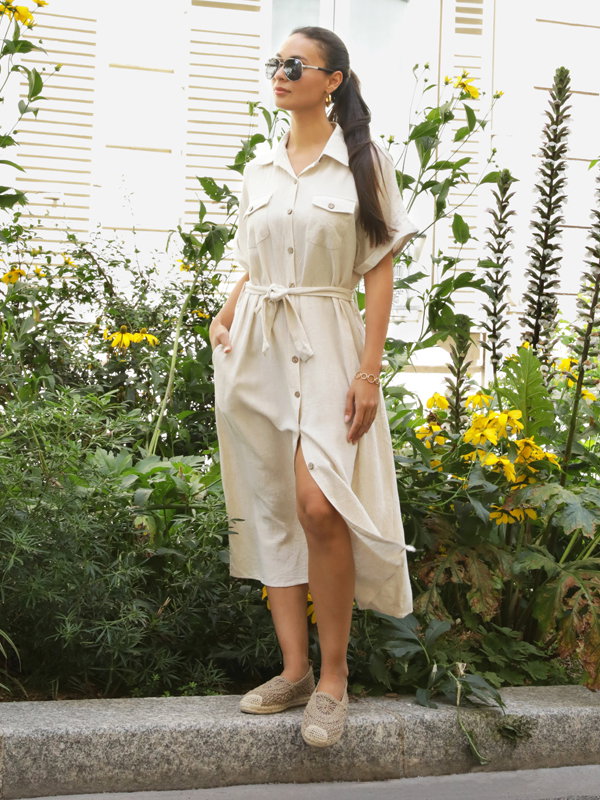 Robe beige