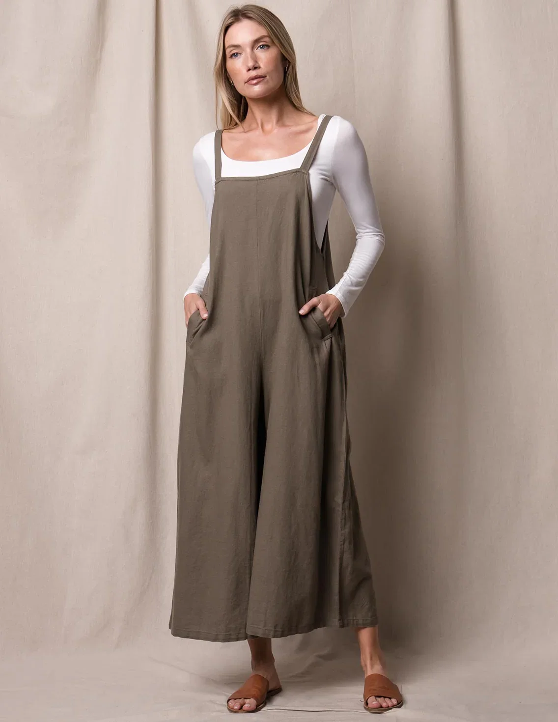 Image of Linen / Bamboo Jumpsuit