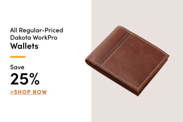 All Regular-Priced Dakota WorkPro Wallets Save 25%