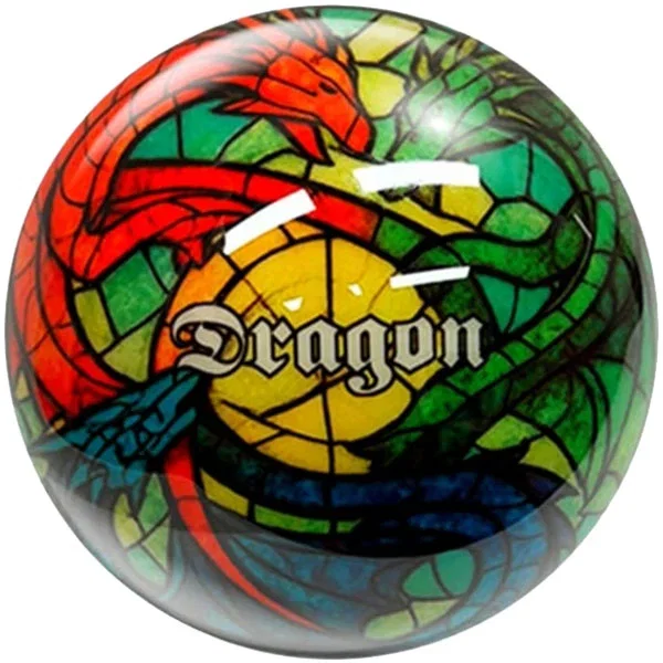 Image of SWAG Dragon Stained Glass Clear Bowling Ball