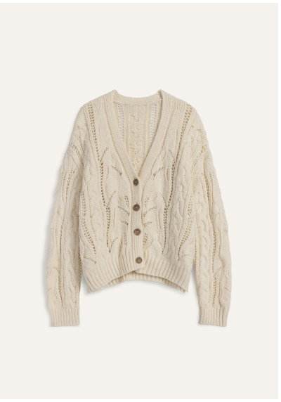 Cotton Cable Cardigan