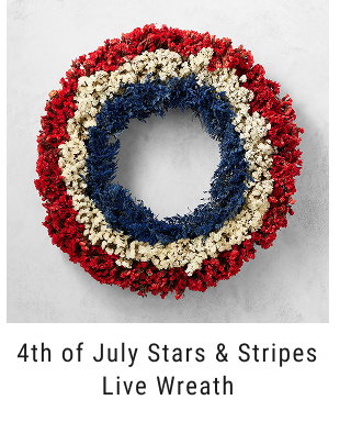 Exclusive - 4th of July Stars & Stripes Live Wreath