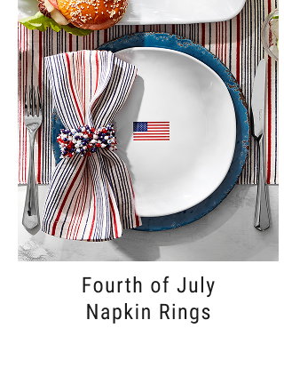 exclusive - fourth of july napkin rings