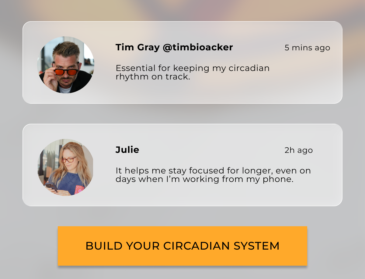 Tim Gray - Essential for keeping my circadian rhythm on track.