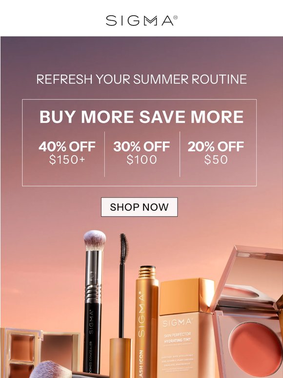 Save Up to 40% Sitewide ☀️🤍