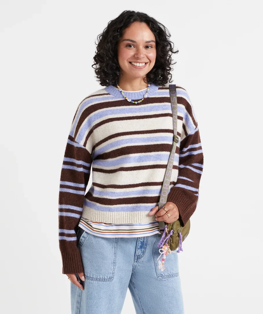 CHARLI STRIPE KNIT SWEATER