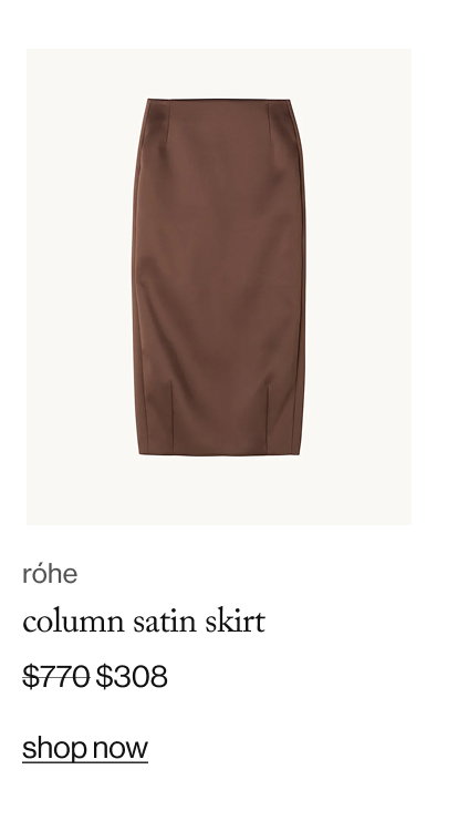 Column Satin Skirt