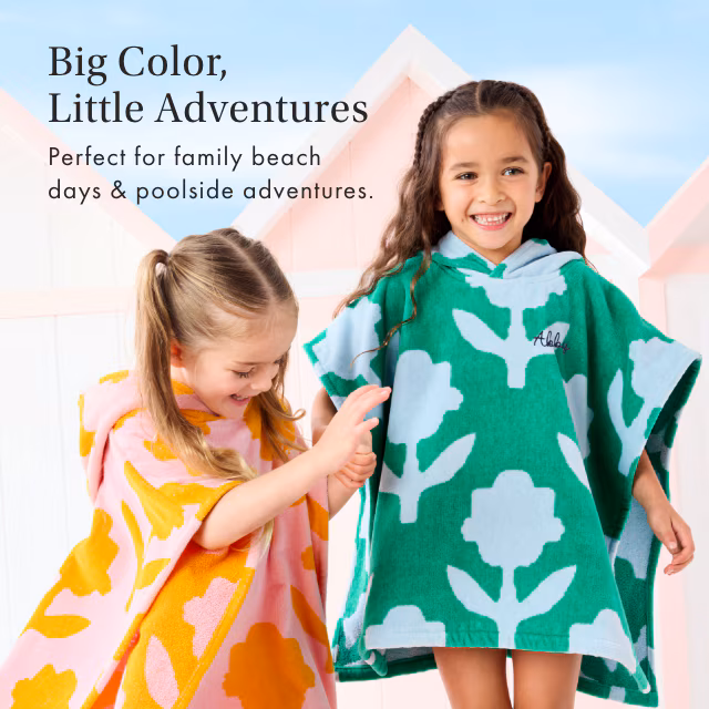 Big Color, Little Adventures - Perfect for family beach days & poolside adventures.
