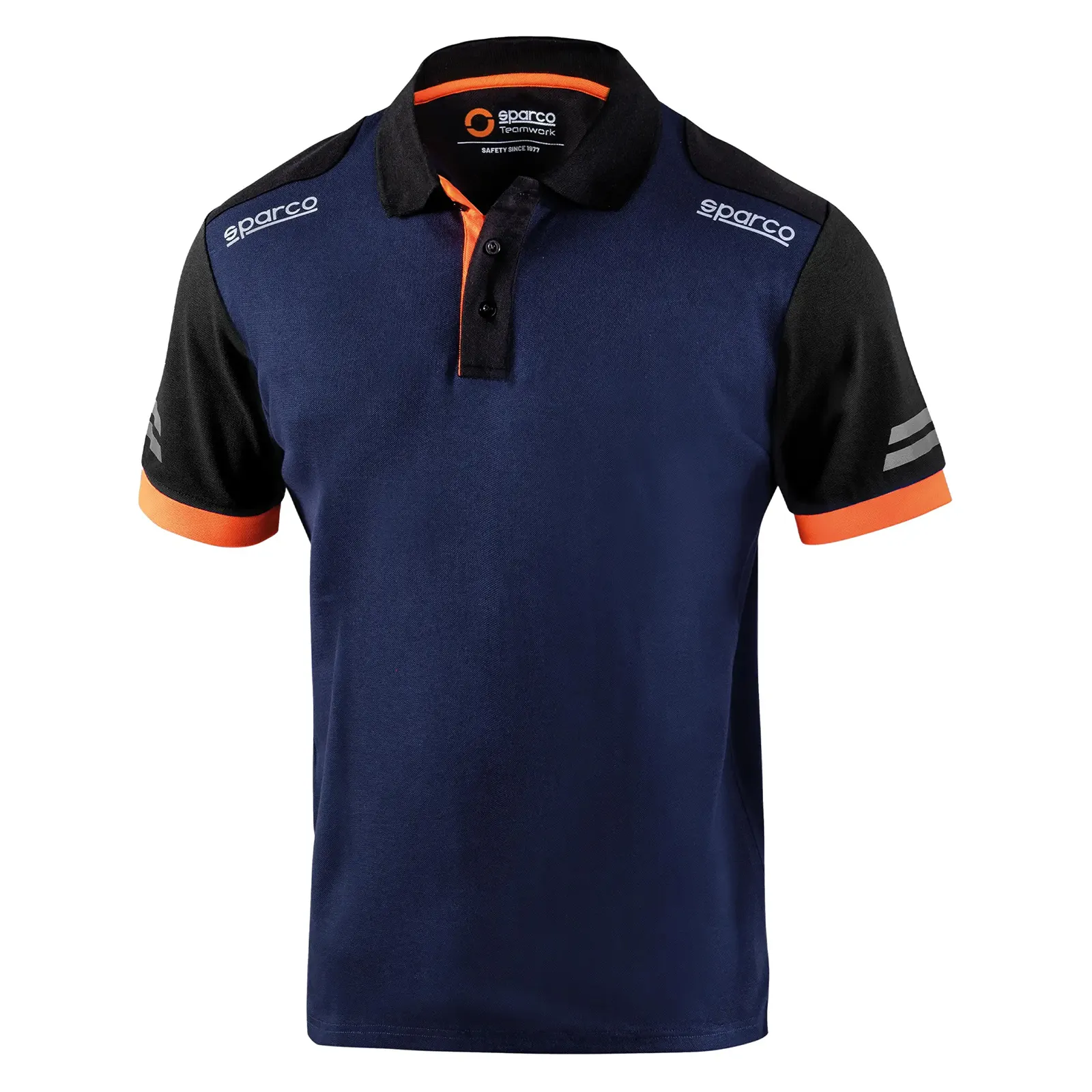 Polo Tech Toledo Bleu/Orange