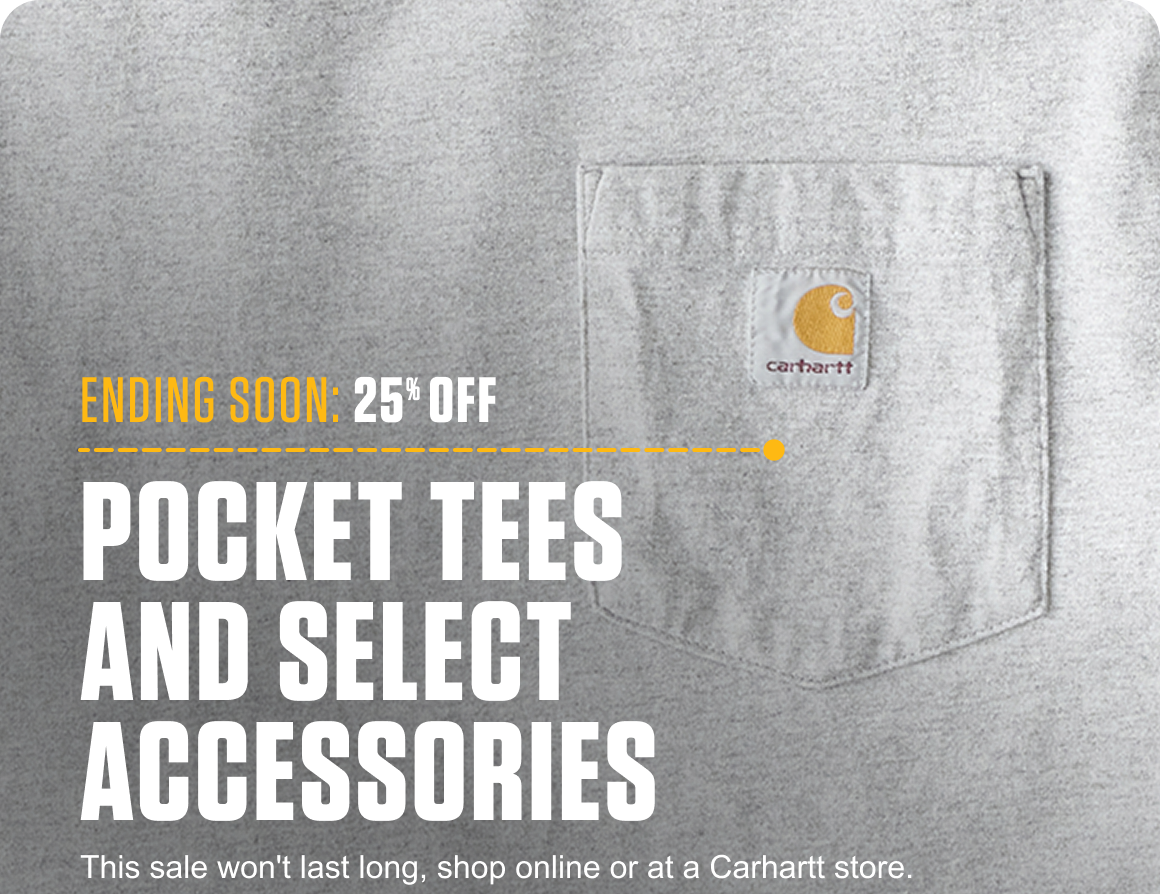 Ending Soon: 25% off Pocket Tees and Select Accessories
