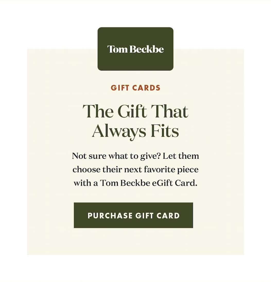 Tom Beckbe eGift Card