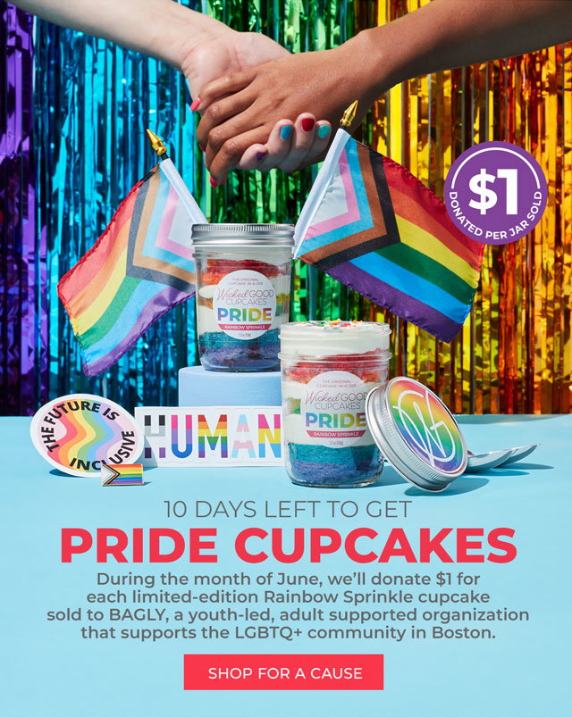Celebrate pride month with festive cupcakes