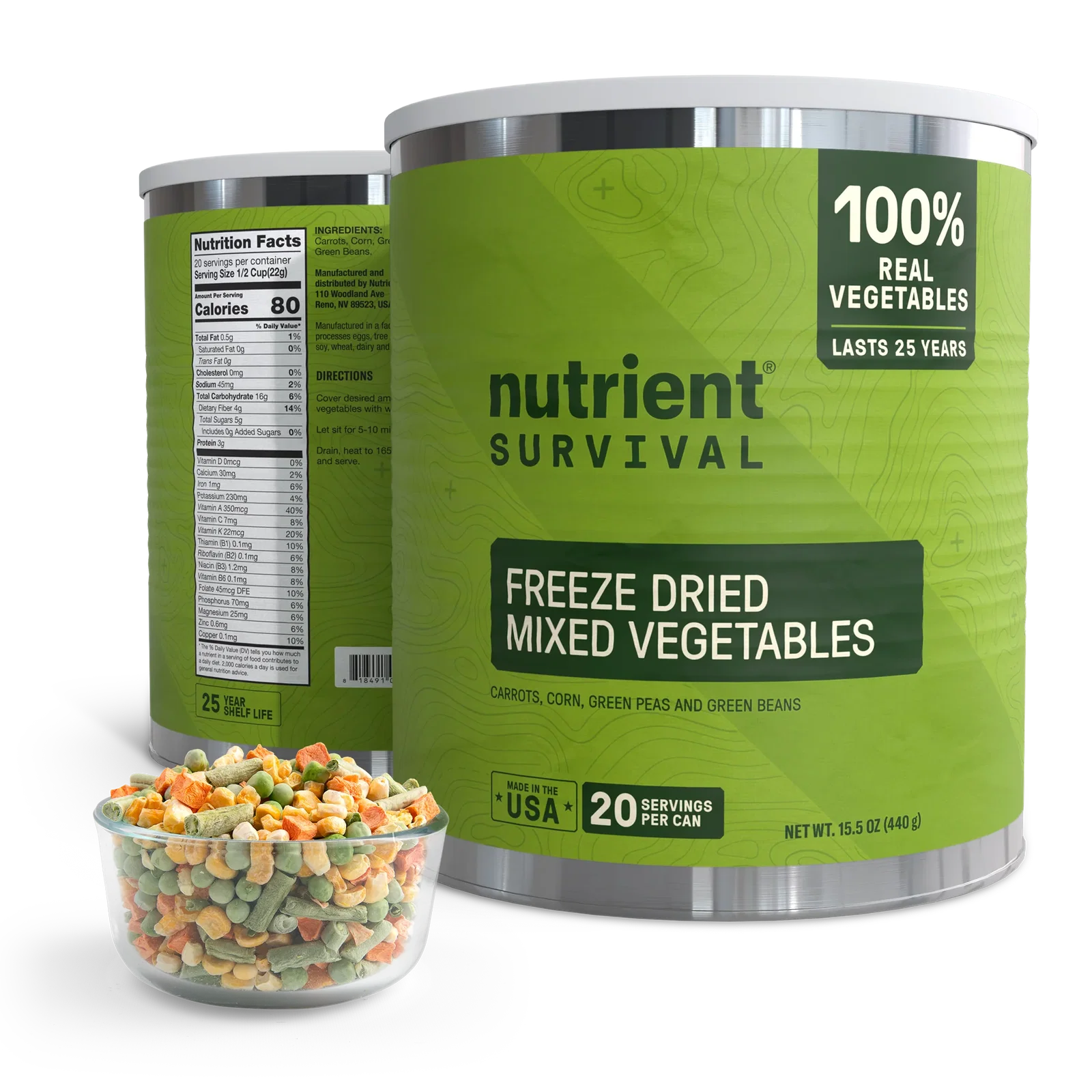 Image of Freeze Dried Mixed Vegetables #10 Can