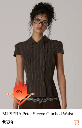 MUSERA Petal Sleeve Cinched Waist...