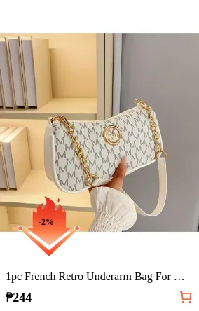 1pc French Retro Underarm Bag For...