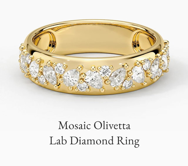 Mosaic Olivetta Lab Diamond Ring
