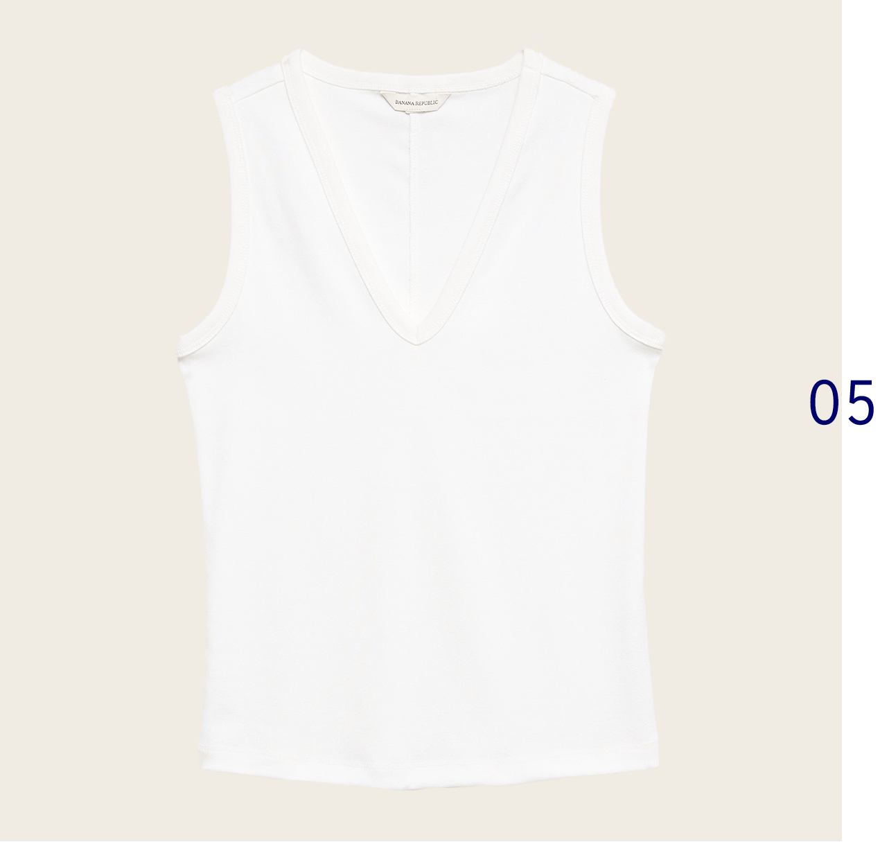 Minimalist Cotton V-Neck Tank
