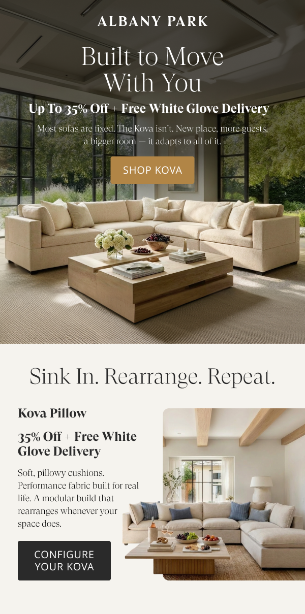 up to 35% off + complimentary white glove delivery