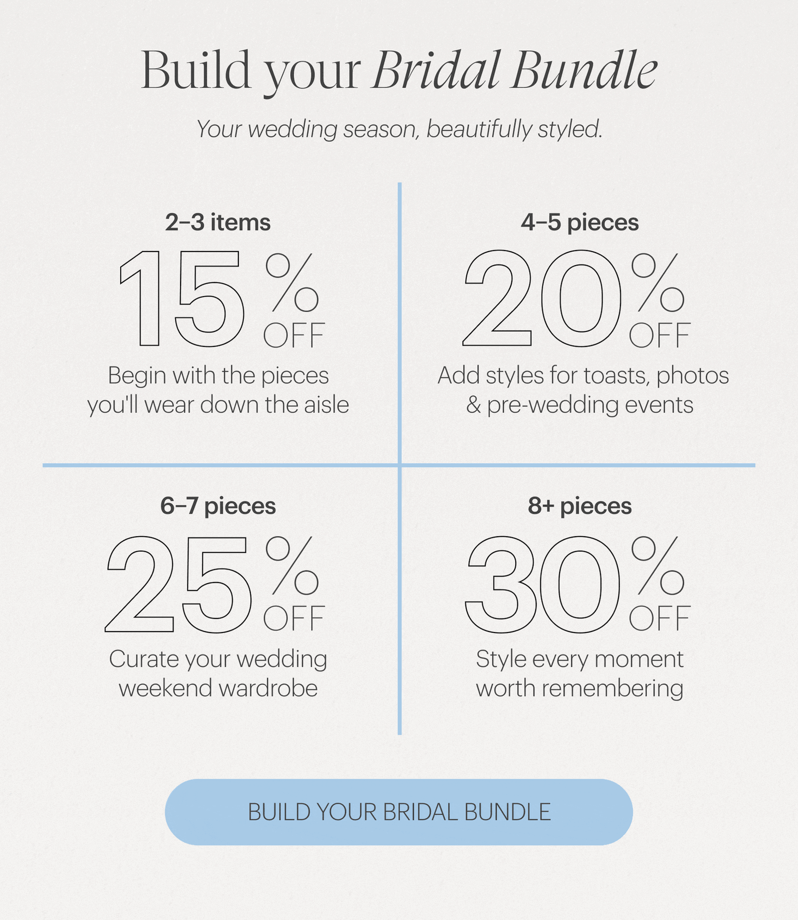 Build your bridal bundle
