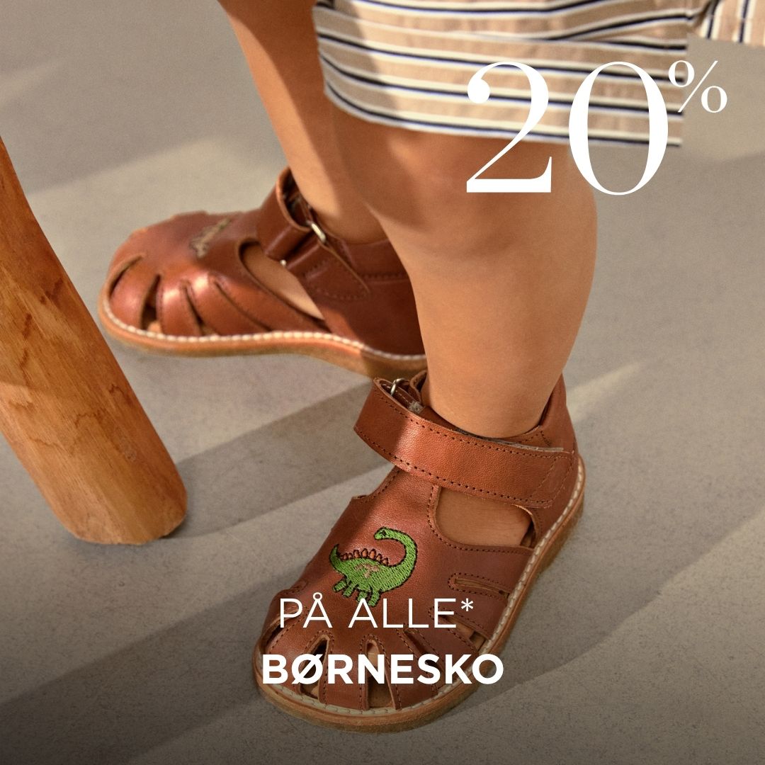 20% på alle* børnesko